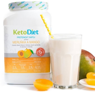 ketodiet proteínový nápoj príchuť marhuľa a mango 35 porcií